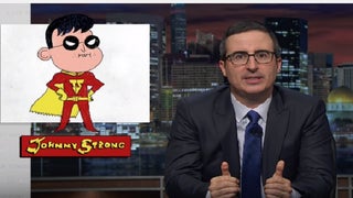 John Oliver Pitches His Own Superhero Movie ‘Johnny Strong’ (Video)