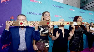 Grace Helbig, Mamrie Hart, Hannah Hart Serve Up a Naked Male Pizza-Roll Model at ‘Dirty 30’ Party