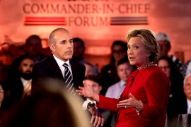 Hillary Clinton Uses Matt Lauer Debacle to Ramp Up Donations