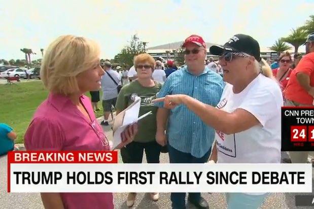Donald Trump Supporter flips out at CNN reporter