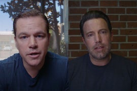 Matt Damon, Ben Affleck Fight Over Tom Brady for Charity (Video)