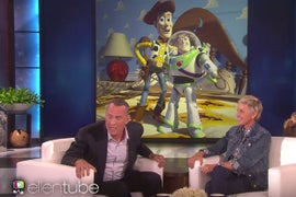 Tom Hanks Creates ‘Toy Story’-‘Finding Dory’ Crossover on ‘Ellen’ (Video)