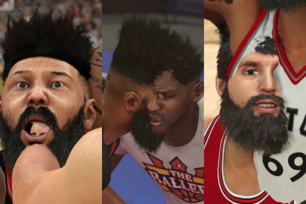nba 2k17 ridiculous clipping photos body horror