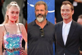 2016 Venice Film Festival: Mel Gibson, Jude Law and Dakota Fanning Strike a Pose (Photos)