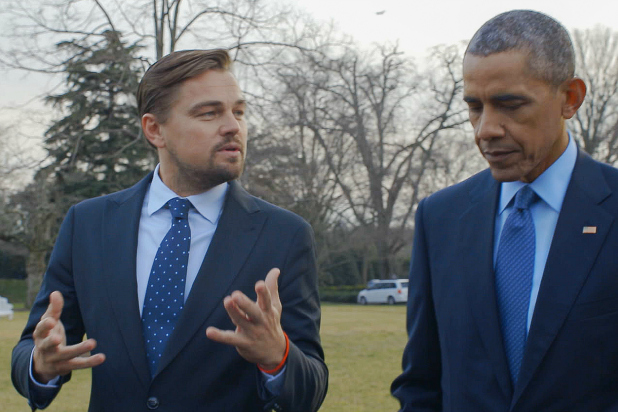 DiCaprio interviewing Obama upon Climate Change