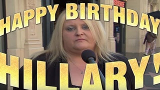 Jimmy Kimmel Makes Trump Supporters Say Something Nice for Hillary’s Birthday (Video)