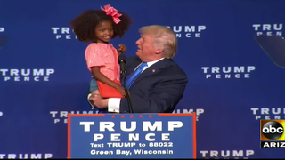 Donald Trump Tries to Kiss a Little Girl at Rally, She Ain’t Having It (Video)
