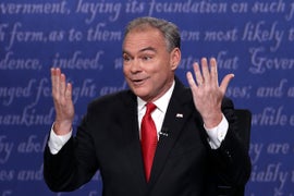 Tim Kaine Dishes Out Corny ‘Apprentice’ Jokes During VP Debate (Video)