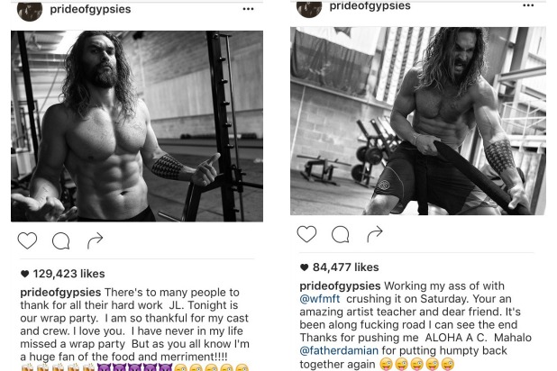 jason momoa workingout