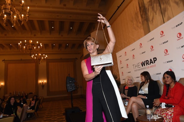 power women breakfast Los Angeles 2016 YSL evening bag charity auction power women breakfast Los Angeles 2016 YSL evening bag charity auction