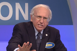 ‘SNL’: Larry David Returns As Bernie Sanders In ‘Family Feud’ Election Parody (Video)