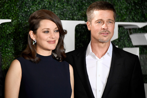Marion Cotillard and Brad Pitt