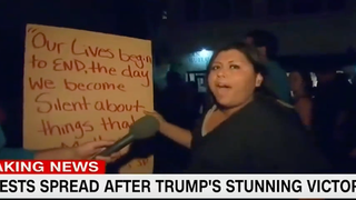 Trump Protester Tells CNN She’s Ready for a Civil War: ‘People Have to Die’ (Video)