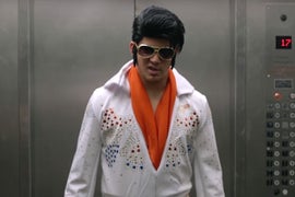Channing Tatum Dresses Up as Elvis Presley for Elevator Prank (Video)