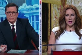 Laura Benanti Apologizes for Melania Trump Sketch on Colbert Election Special (Video)