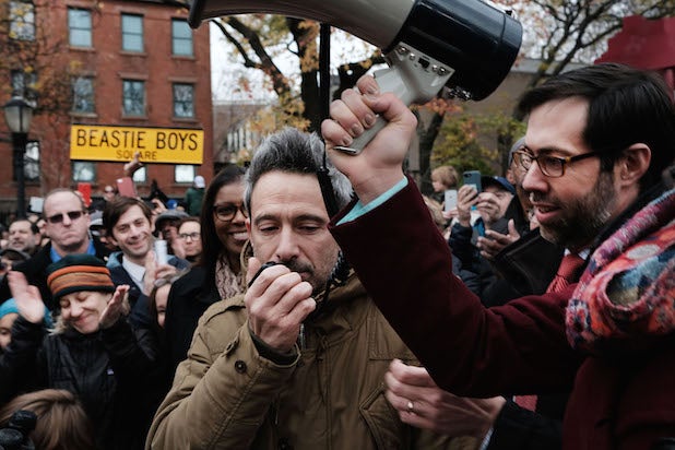 Activists Protest Racism And Hate In Brooklyn Adam Yauch Ad Rock Beastie Boys