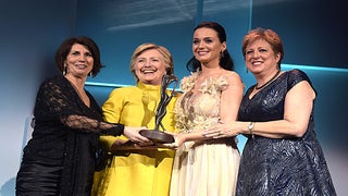 Hillary Clinton Surprises Katy Perry at UNICEF Snowflake Ball