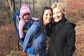 Hillary Supporter Bumps Into the Clintons Walking in the Woods