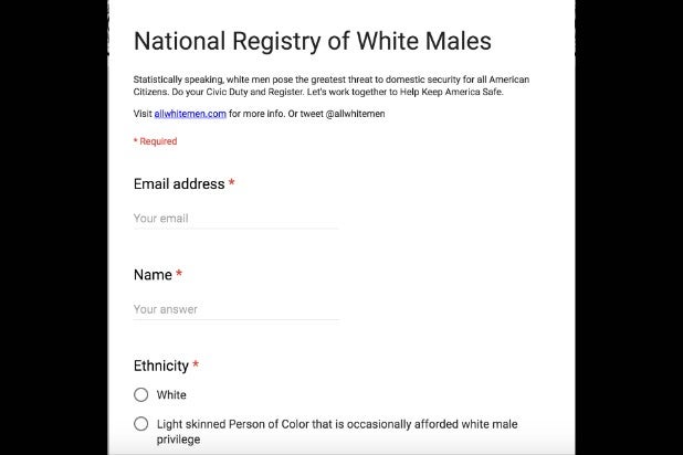 white male registry