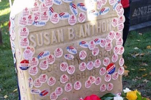 Hillary Clinton Voters Flock to Susan B. Anthony's Grave on Historic Election Day (Video)
