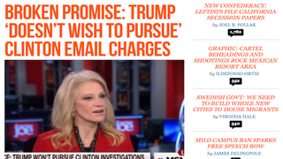 Breitbart Rips Donald Trump Over ‘Broken Promise’ to Prosecute Hillary Clinton