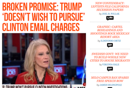 Breitbart Rips Donald Trump Over ‘Broken Promise’ to Prosecute Hillary Clinton