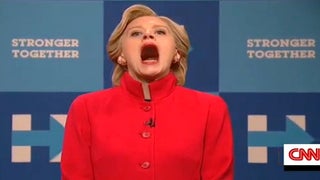 ‘SNL’: Watch Baldwin and McKinnon Make Peace as Trump and Clinton in Last Episode Before Election (Video)