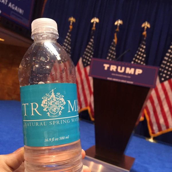 Image result for trump plastic water bottle