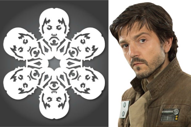 captain cassian andor rogue one star wars snowflakes captain cassian andor rogue one star wars snowflakes