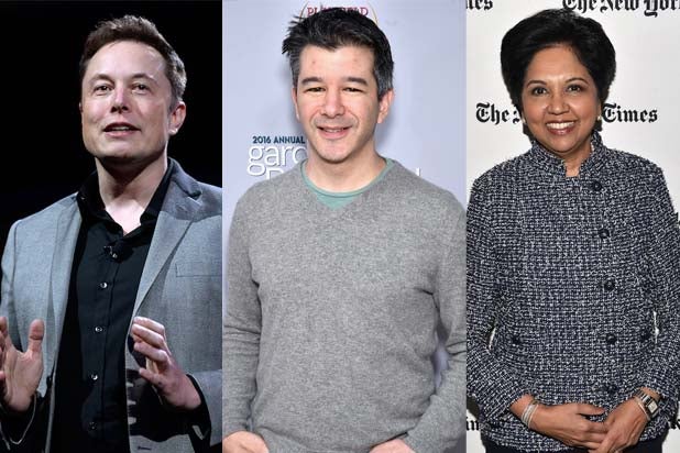 Trump Adds Elon Musk, Uber and Pepsi CEOs to Team of Business Advisors