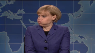 ‘SNL’: Watch Angela Merkel Express Her Displeasure with Trump Being Named TIME’s Person Of The Year (Video)