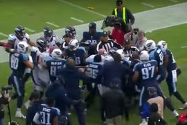 Denver Broncos, Tennessee Titans Brawl on Sideline After ‘Dirty’ Block (Video)