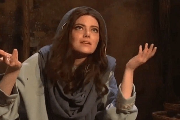 �SNL� Watch Emma Stone Play a Very Tired Virgin Mary on
