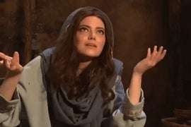 ‘SNL’: Watch Emma Stone Play a Very Tired Virgin Mary on Christmas (Video)