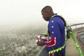 Watch a Harlem Globetrotter Make a 583-Foot Trick Shot (Video)