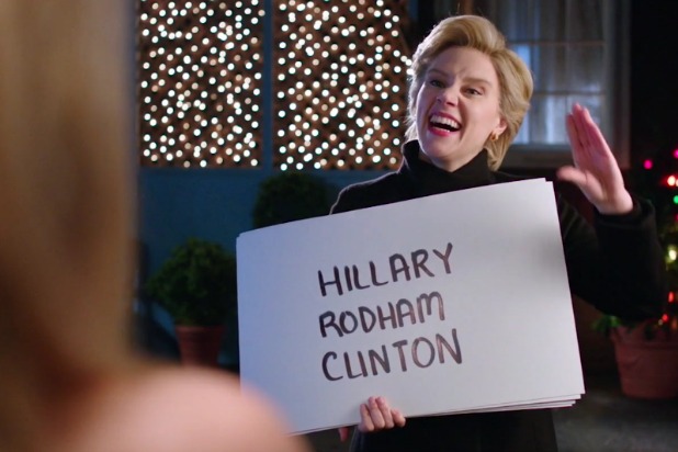 hillary rodham clinton love actually donald trump electoral college snl saturday night live