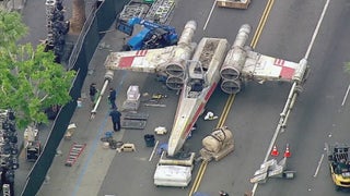 ‘Rogue One: A Star Wars Story’ Premiere Brings an X-Wing to Hollywood Boulevard