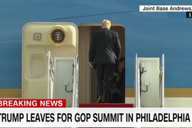 President Trump Breaks Air Force One Tradition (Video)