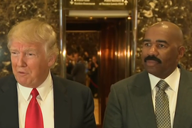 Steve Harvey Meets With Donald Trump for Inner-City Housing Talks (Video)