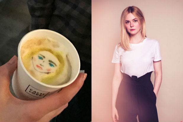 Elle Fanning TheWrap Latte Elle Fanning TheWrap Latte