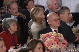 President Trump Initiates Standing Ovation for Hillary Clinton (Video)