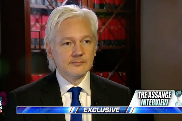 Julian Assange hannity wikileaks interview flip