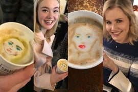 Sundance: Elle Fanning, Geena Davis and More Celebs Sip Matching Latte Art (Photos)
