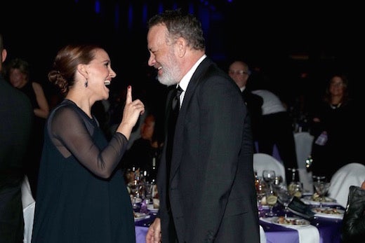 PALM SPRINGS, CA - JANUARY 02: Actors Natalie Portman and Tom Hanks attend the 28th Annual Palm Springs International Film Festival Film Awards Gala at the Palm Springs Convention Center on January 2, 2017 in Palm Springs, California. (Photo by Todd Williamson/Getty Images for Palm Springs International Film Festival)