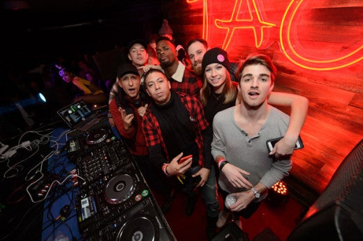 Diplo and DJ Vice attends Tao Park City presented by Tequila Don Julio for the Sundance Film Festival 2016 on Friday, January 22, 2016 in Park City, UT. (Photo by Al Powers/Powers Imagery/Invision/AP)