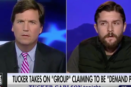 Tucker Carlson Discredits Fake Inauguration Protest Organizer on Live TV (Video)