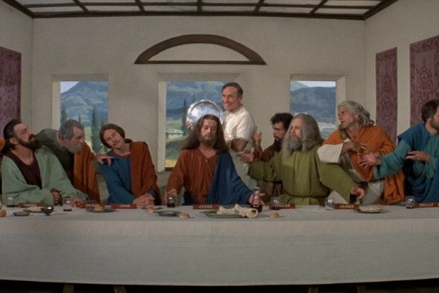 John Hurt as Jesus in "The History of the World: Part 1" John Hurt as Jesus in "The History of the World: Part 1"