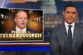 Trevor Noah Mocks Sean Spicer’s Chewing Gum Addiction (Video)