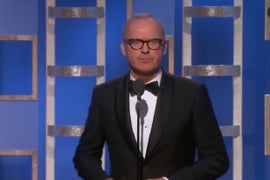 Golden Globes: Michael Keaton Repeats ‘Hidden Fences’ Flub (Video)