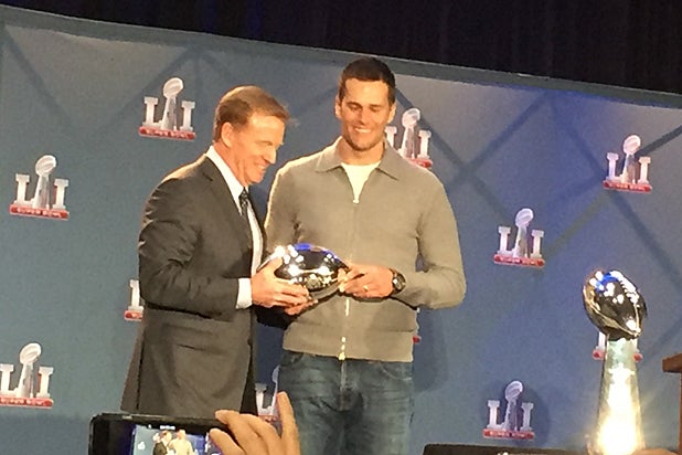 Tom Brady and Roger Goodell